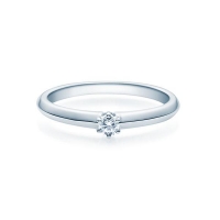 Verlobungsring Weißgold 585/- zus. 0,080 ct, tw, si - RU-1508-8 Verlobungsring Weißgold 585/- zus. 0,080 ct, tw, si - RU-1508-8