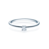 Verlobungsring Weißgold 585/- zus. 0,080 ct, w, si - RU-1494-38 Verlobungsring Weißgold 585/- zus. 0,080 ct, w, si - RU-1494-38