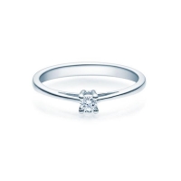 Verlobungsring Weißgold 585/- zus. 0,080 ct, w, si - RU-1501-8 Verlobungsring Weißgold 585/- zus. 0,080 ct, w, si - RU-1501-8