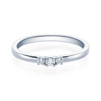 Verlobungsring Weißgold 585/- zus. 0,110 ct, tw, si - RU-1586-1 Verlobungsring Weißgold 585/- zus. 0,110 ct, tw, si - RU-1586-1