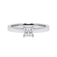 Verlobungsring Weißgold 585/- zus. 0,500 ct, tw, vs - RU-1796-55