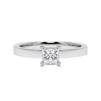 Verlobungsring Weißgold 585/- zus. 0,700 ct, tw, vs - RU-1796-67