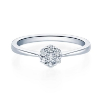 Verlobungsring Weißgold 750/- zus. 0,147 ct, tw, vs - RU-1587-1 Verlobungsring Weißgold 750/- zus. 0,147 ct, tw, vs - RU-1587-1