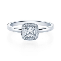 Verlobungsring Weißgold 750/- zus. 0,294 ct, tw, si & tw, vs - RU-1591-1